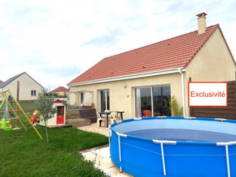 Belle maison récente, de plain-pied, avec jardin au calme, trois chambres, Dijon, ARYA Immobilier